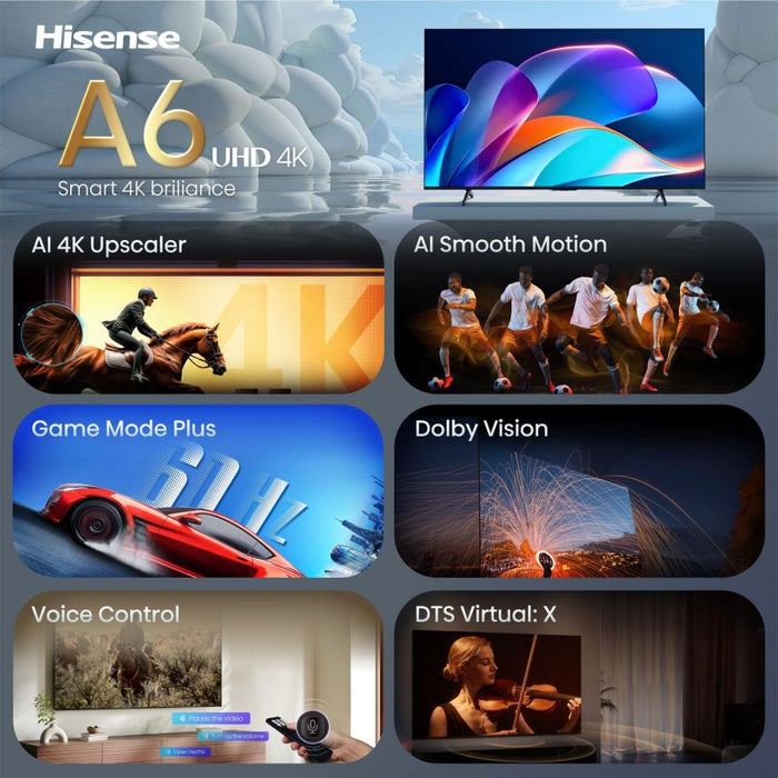 EAN 6942351430263 - Hisense 50A6S 127 cm (50") 4K Ultra HD Smart TV Wifi Negro imagen 3