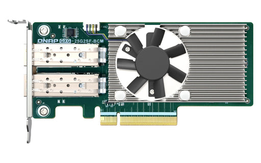 EAN 4711103082058 - QNAP QXG-25G2SF-BCM adaptador y tarjeta de red Interno Fibra 25000 Mbit/s imagen 1