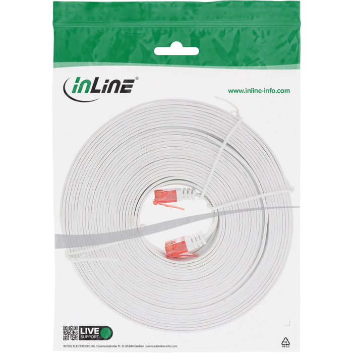 EAN 4043718115297 - InLine 71615W cable de red Blanco 15 m Cat6 U/UTP (UTP) imagen 4