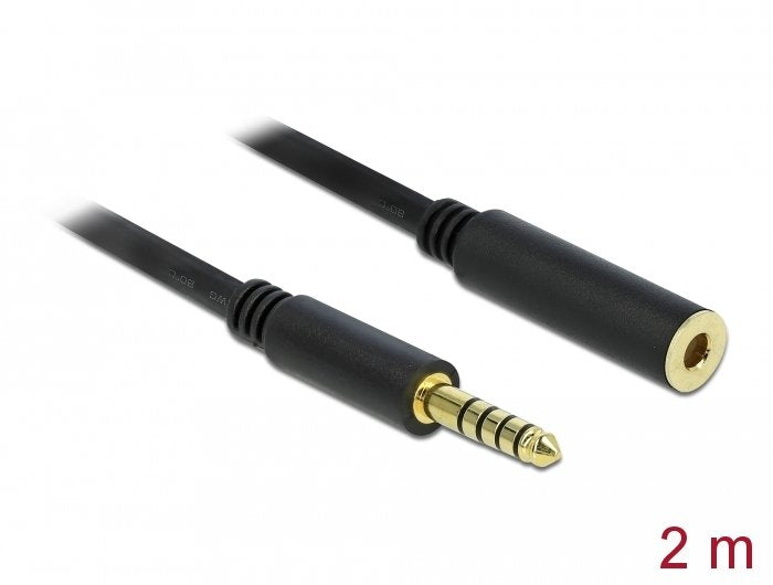 EAN 4043619857975 - DeLOCK 85797 cable de audio 2 m 4.4mm Negro imagen 2