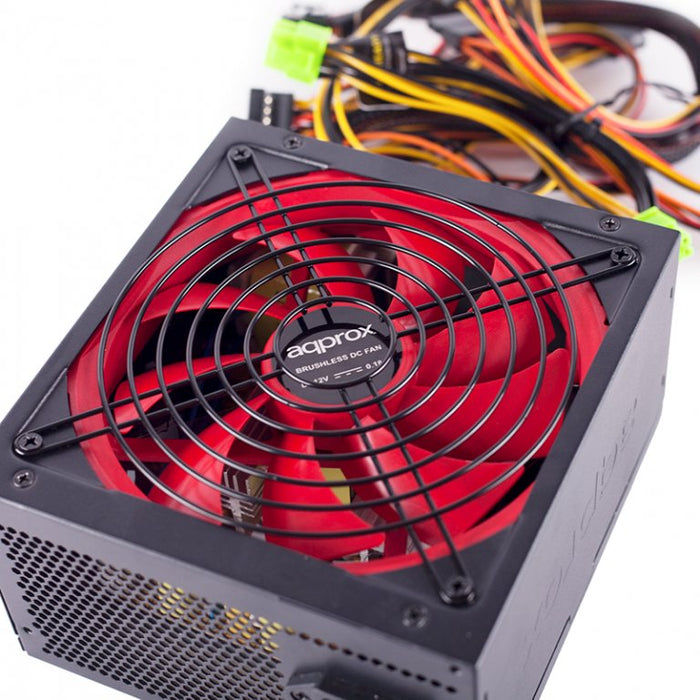 EAN 8435099529361 - Approx FUENTE ALIM. GAMING ATX 800W unidad de fuente de alimentación 20+4 pin ATX Negro, Rojo imagen 2