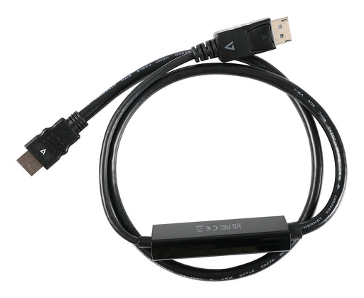 EAN 0662919121728 - V7 V7DP14HDMI21-1M-BLK adaptador de cable de vídeo imagen 1