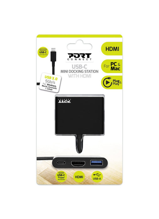EAN 3567049001407 - Port Designs PORT Connect 900140 base para portátil y replicador de puertos Alámbrico USB 3.2 Gen 1 (3.1  imagen 2