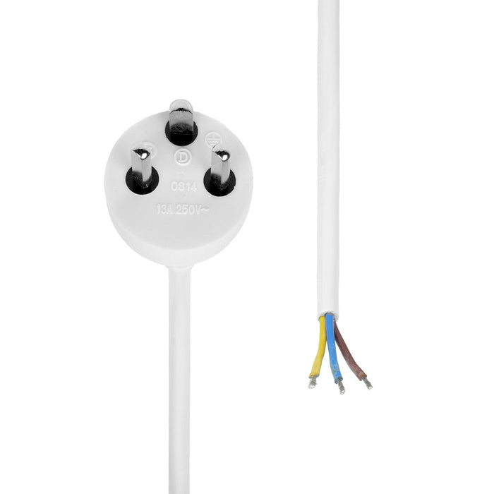 EAN 5715063708125 - Microconnect MC-PE010EDBW-OE cable de transmisión Blanco 10 m Enchufe tipo K imagen 1