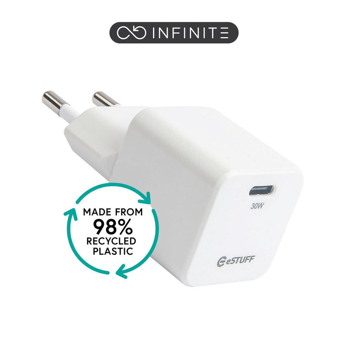 EAN 5715063101964 - eSTUFF ES637027-BULK cargador de dispositivo móvil Smartphone Blanco Corriente alterna Carga rápida Inter imagen 1
