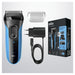 EAN 4210201151562 - Braun Series 3 Shave&Style 3010BT Máquina de afeitar de láminas Recortadora Negro, Azul imagen 6