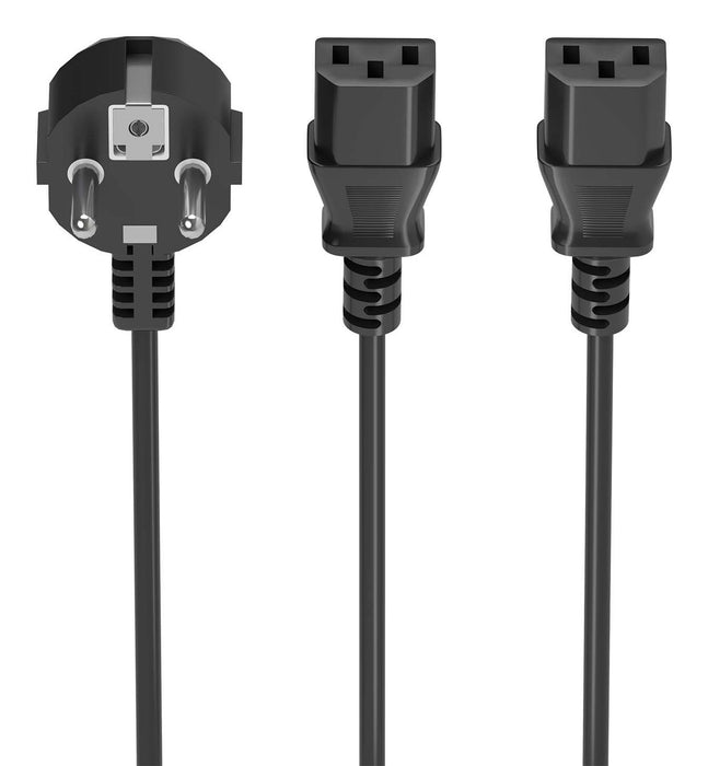 EAN 8435739901489 - AISENS A132-0865 cable de transmisión 3 m CEE7/7 Acoplador C13 2 x imagen 1