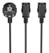 EAN 8435739901489 - AISENS A132-0865 cable de transmisión 3 m CEE7/7 Acoplador C13 2 x imagen 1