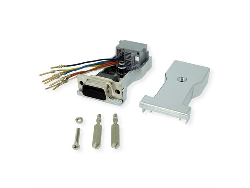 EAN 7630049619425 - ROLINE 12.03.7524 cambiador de género para cable DB9 RJ-45 Plata imagen 1