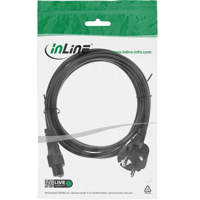 EAN 4043718088461 - InLine 4043718088461 Negro 10 m CEE7/7 C5 acoplador imagen 3
