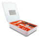 EAN 4043619207688 - DeLOCK 20768 organizador de cables Escritorio Caja de cables Naranja, Transparente 1 pieza(s) imagen 1