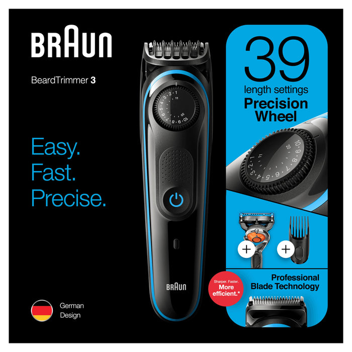 EAN 4210201282150 - Braun BeardTrimmer 81705178 depiladora para la barba Batería 39 2 cm Negro, Azul imagen 7