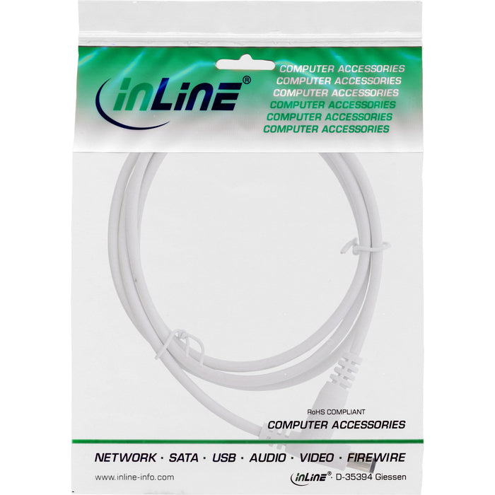 EAN 4043718308804 - InLine 26955E cable de transmisión Blanco 0,5 m 5.5 x 2.1 mm imagen 2