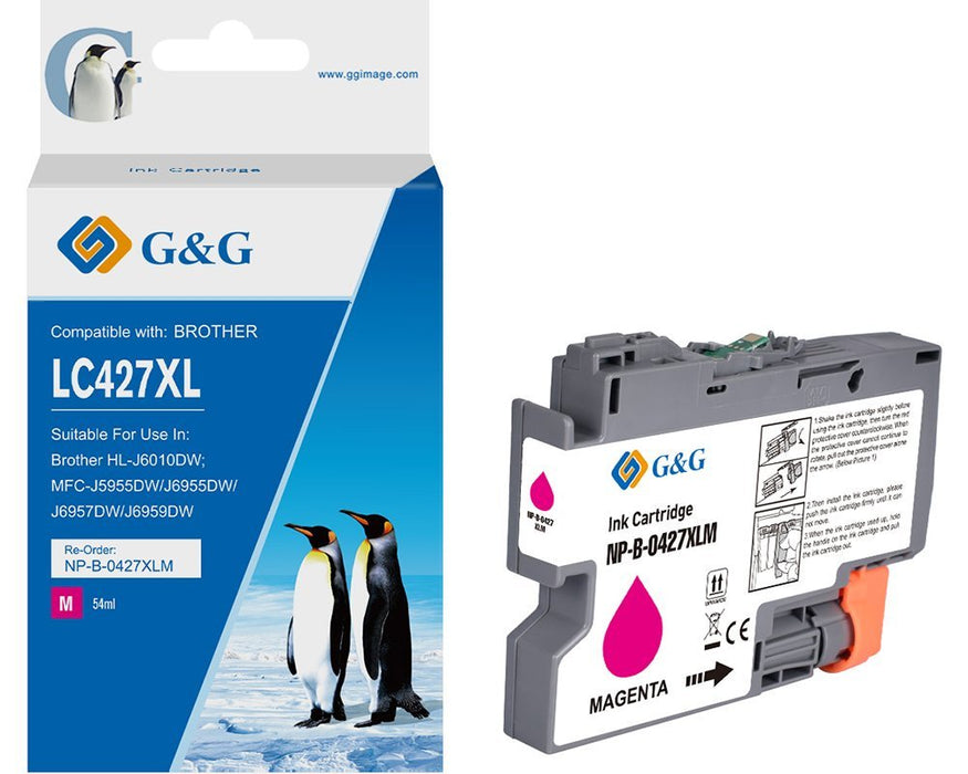 EAN 6941881232422 - G&G 20615 cartucho de tinta 1 pieza(s) Compatible Alto rendimiento (XL) Magenta imagen 1