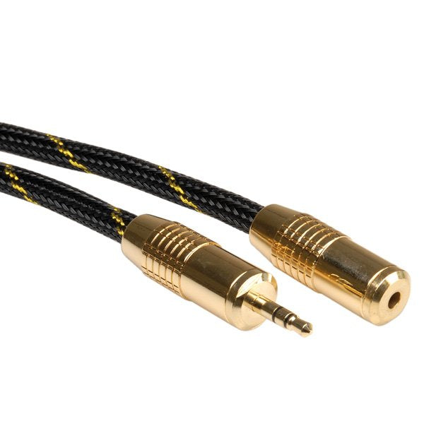 EAN 7611990112166 - ROLINE 11.09.4753 cable de audio 2,5 m 3,5mm Negro, Oro imagen 1