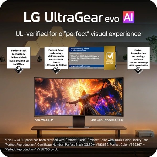 EAN 8806096768488 - LG 39GX950B-B pantalla para PC 99,1 cm (39") 5120 x 2160 Pixeles 5K Ultra HD OLED Negro imagen 4