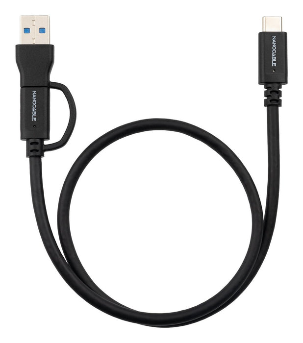 EAN 8433281017344 - Nanocable 10.01.4801 cable USB USB 3.2 Gen 2 (3.1 Gen 2) 1 m USB A/USB C USB C Negro imagen 2