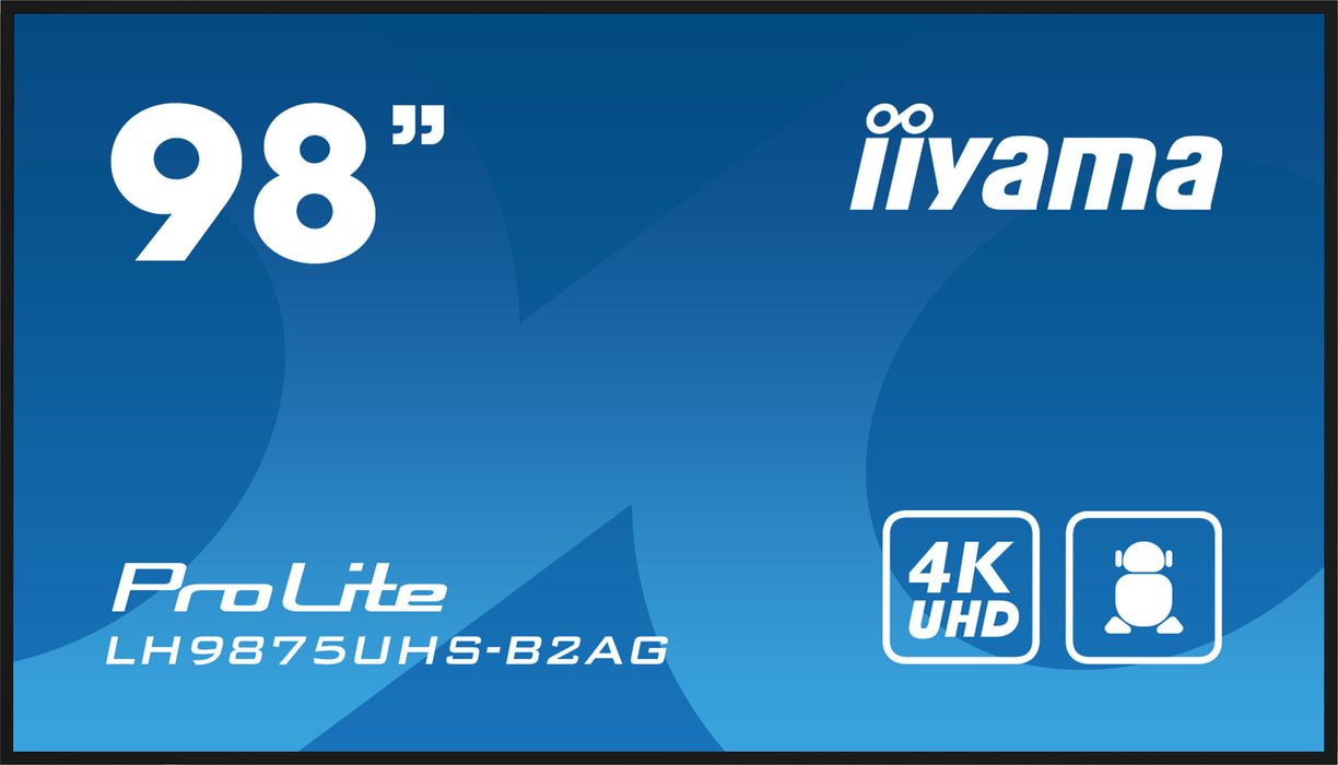 EAN 4948570124923 - iiyama LH9875UHS-B2AG pantalla de señalización Pantalla plana para señalización digital 2,48 m (97.5") LE imagen 2