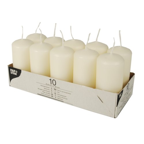 EAN 4002911179123 - Papstar 17912 vela Alrededor Crema de color 10 pieza(s) imagen 1