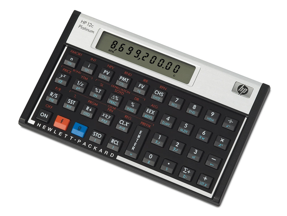 EAN 882780469709 - HP 12c calculadora Escritorio Calculadora financiera Aluminio, Negro imagen 2