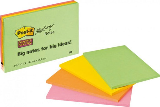 EAN 51131849686 - Post-It 6445 nota autoadhesiva Rectángulo Verde, Naranja, Rosa, Amarillo 45 hojas Autoadhesivo imagen 1