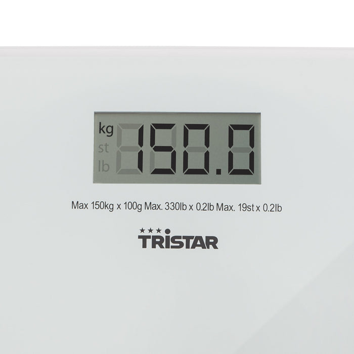 EAN 8713016024190 - Tristar WG-2419 báscula de baño Plaza Transparente, Blanco Báscula personal electrónica imagen 4