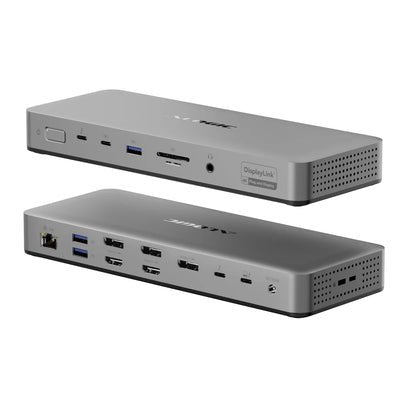 EAN 9350784101211 - ALOGIC TB4DU4 base para portátil y replicador de puertos Alámbrico Thunderbolt Gris, Negro imagen 1
