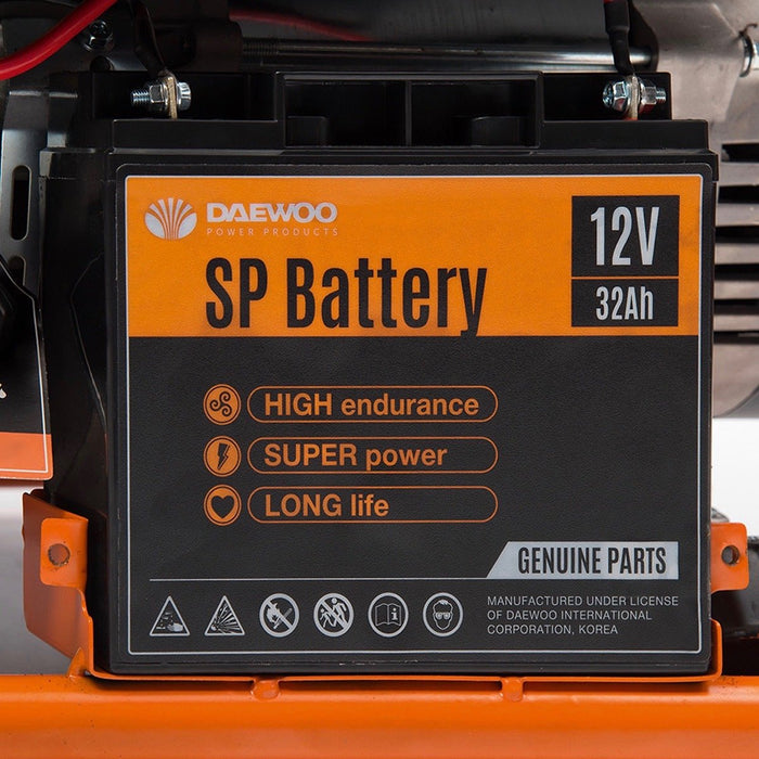 EAN 8800356871529 - Daewoo GDA 7500E motor-generador 6500 W 30 L Gasolina Naranja, Negro imagen 3