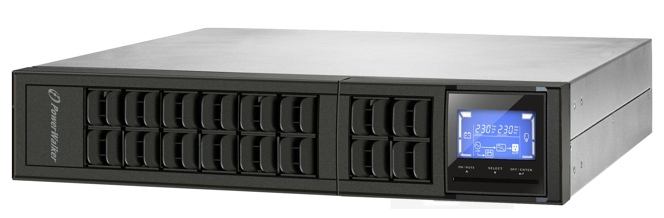 EAN 4260074977189 - PowerWalker VFI 2000CRM LCD sistema de alimentación ininterrumpida (UPS) Doble conversión (en línea) 2 kV imagen 3
