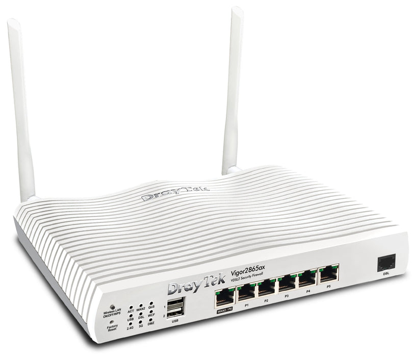 EAN 4710484743954 - DrayTek Vigor 2865ax router inalámbrico Gigabit Ethernet Doble banda (2,4 GHz / 5 GHz) Blanco imagen 1
