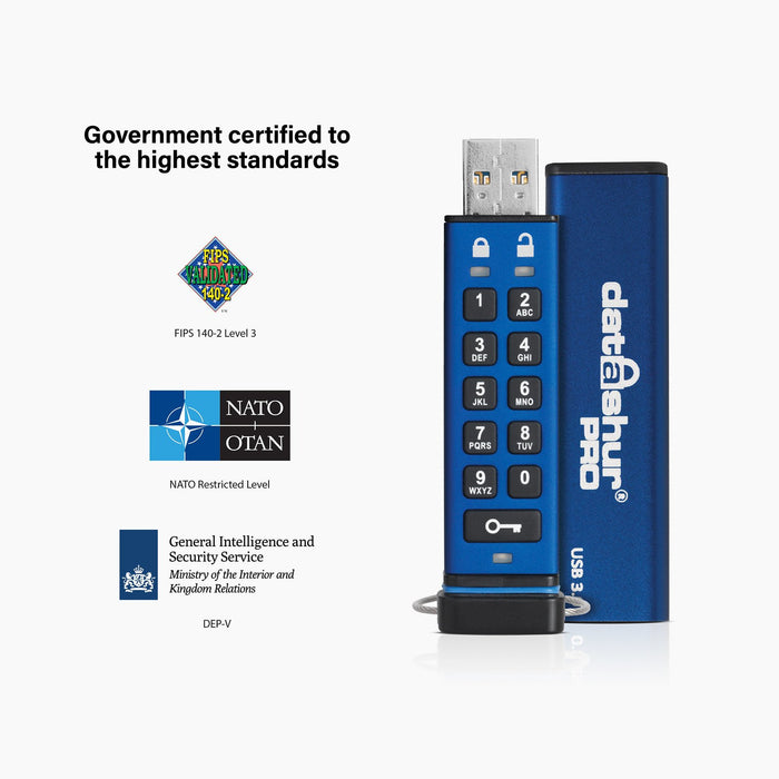 EAN 5060220251168 - iStorage datAshur Pro unidad flash USB USB tipo A 3.2 Gen 1 (3.1 Gen 1) Azul imagen 5