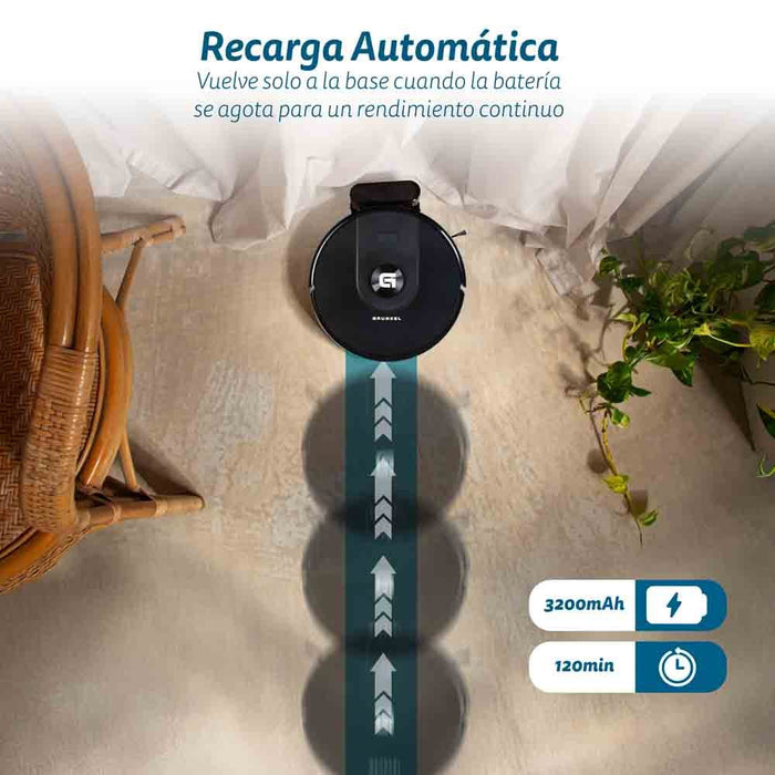 EAN 8426156018515 - Grunkel I-DANCERTURBOLASER aspiradora robotizada 0,25 L Negro imagen 5