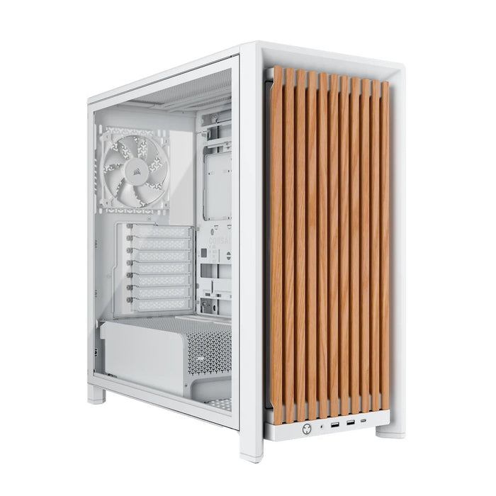 EAN 0840440417897 - Corsair FRAME 4000D WOOD RS Midi Tower Madera, Blanco imagen 1