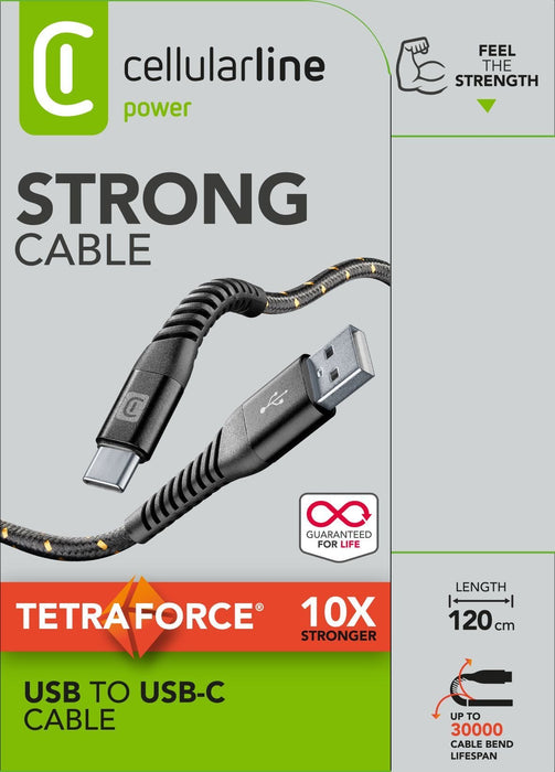 EAN 8018080312373 - Cellularline 8018080312373 cable USB 1,2 m USB A 15 W Negro imagen 1