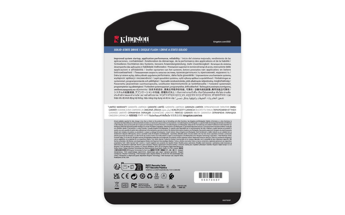 EAN 0740617345223 - Kingston Technology DC2000B 240 GB PCI Express 4.0 NVMe 3D TLC imagen 5