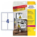 EAN 4004182076026 - Avery L4774-8 etiqueta de impresora Blanco Etiqueta para impresora autoadhesiva imagen 1