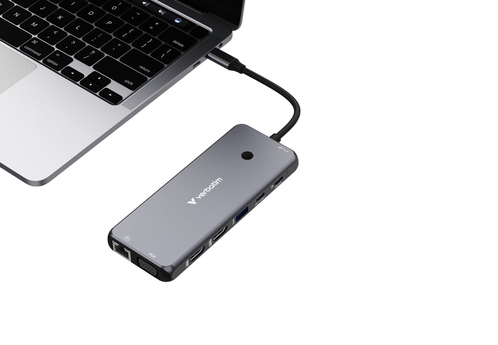 EAN 0023942321545 - Verbatim CMH-14 USB Tipo C 5000 Mbit/s Plata imagen 3
