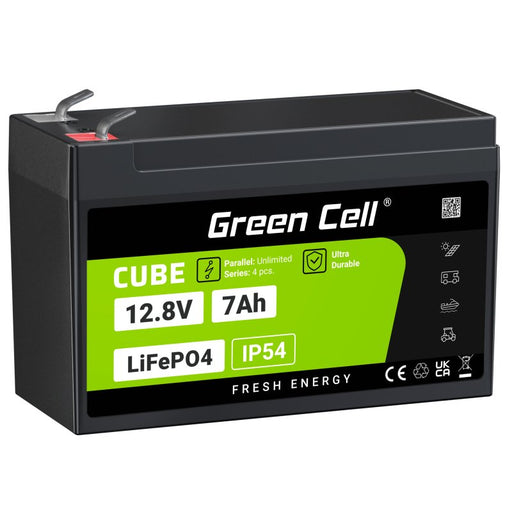 EAN 5904326374904 - Green Cell LFPGC12V7AH batería para sistema ups Fosfato de hierro-litio (LiFePo4) 12,8 V 7 Ah imagen 1