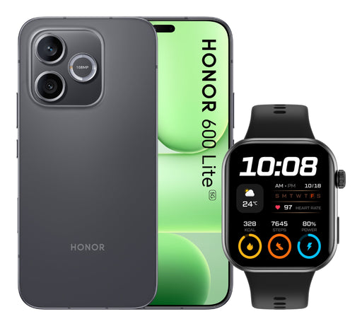 EAN 8034140502539 - Honor BUNDLE 600 LITE 256GB V BLACK+WATCH 2i BLACK 16,8 cm (6.6") SIM doble 5G USB Tipo C 8 GB 6520 mAh N imagen 1
