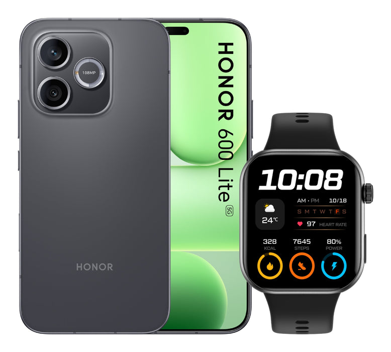EAN 8034140502539 - Honor BUNDLE 600 LITE 256GB V BLACK+WATCH 2i BLACK 16,8 cm (6.6") SIM doble 5G USB Tipo C 8 GB 6520 mAh N imagen 1