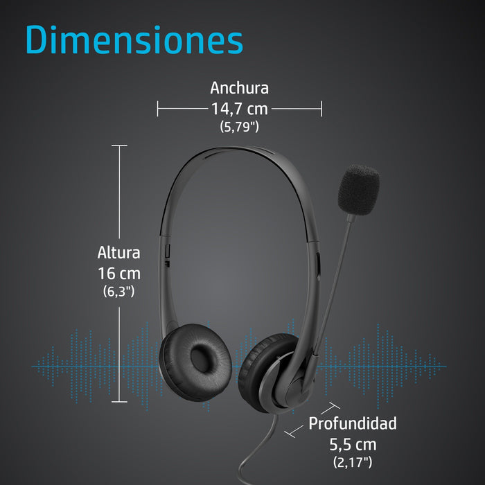 EAN 0195908812548 - HP Stereo 3.5mm Headset G2 Alámbrico Diadema Oficina/Centro de llamadas Negro imagen 3