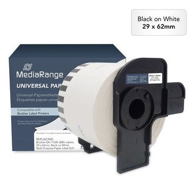 EAN 4260459618133 - MediaRange MRBDK11209 etiqueta de impresora Blanco Etiqueta para impresora no adhesiva imagen 1