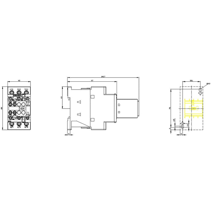 EAN 4011209837256 - Siemens 3RT2025-1AP04 contactor eléctrico imagen 4