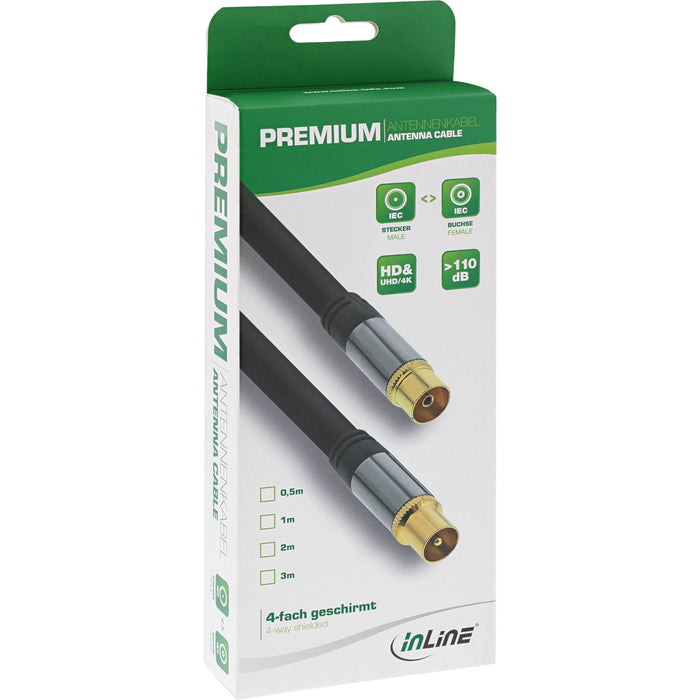 EAN 4043718270699 - InLine 69210P cable coaxial 10 m Tipo F Negro imagen 2