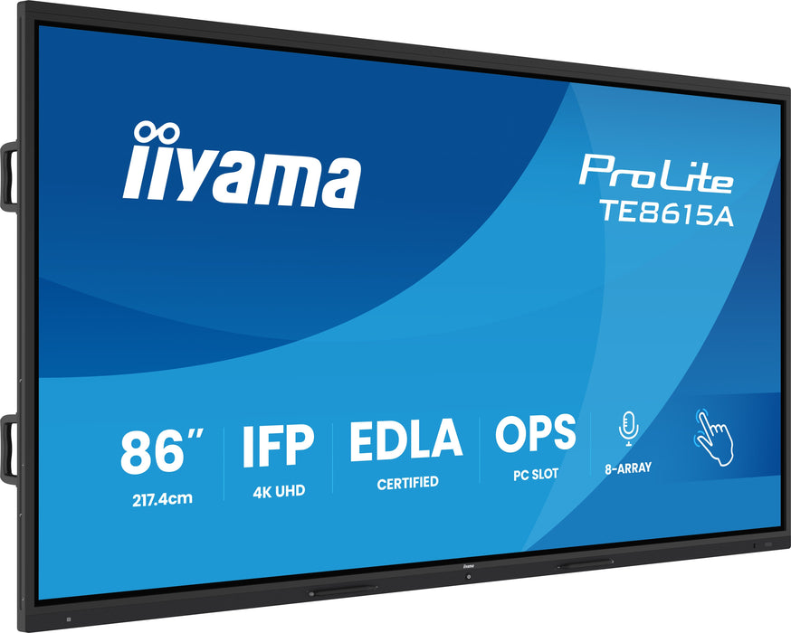 EAN 4948570124862 - iiyama TE8615A-B1AG pantalla de señalización Panel plano interactivo 2,17 m (85.6") Wifi 550 cd / m² 4K U imagen 1