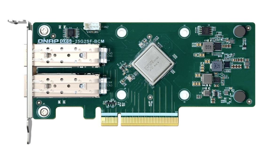 EAN 4711103082058 - QNAP QXG-25G2SF-BCM adaptador y tarjeta de red Interno Fibra 25000 Mbit/s imagen 6