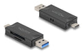 EAN 4043619910205 - DeLOCK 91020 lector de tarjeta USB 3.2 Gen 1 (3.1 Gen 1) Type-A/Type-C Negro imagen 2