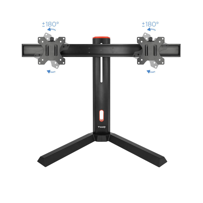 EAN 8433281009745 - TooQ DB1402TN-B soporte para monitor 68,6 cm (27") Escritorio Negro, Rojo imagen 4