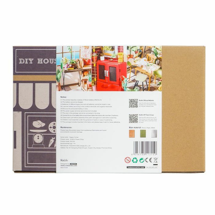 EAN 6946785113150 - ROBOTIME DG145 Casa en miniatura y rincón de libros para montar Casa en miniatura para montar imagen 11