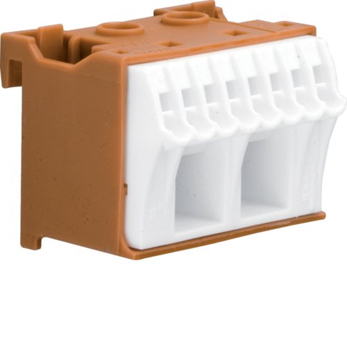 EAN 3250613849320 - Hager KN10P bloque de terminales Marrón, Blanco imagen 1